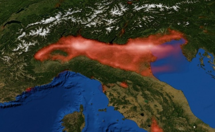 Copernicus: ridotti i livelli di NO2 nel Nord Italia dopo il fermo delle attività