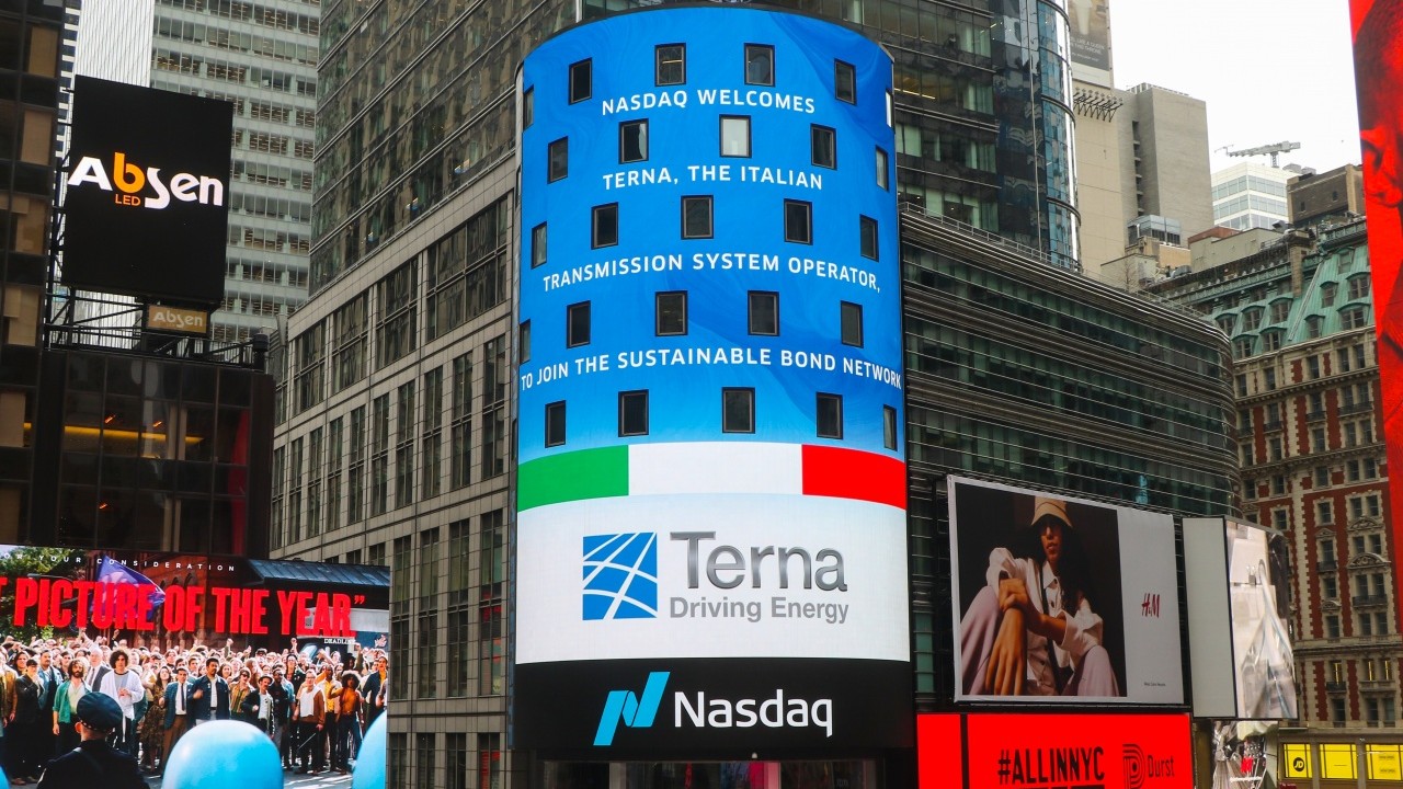 Terna è la prima 'electric utility' italiana ad aderire al circuito Nasdaq Sustainable Bond Network