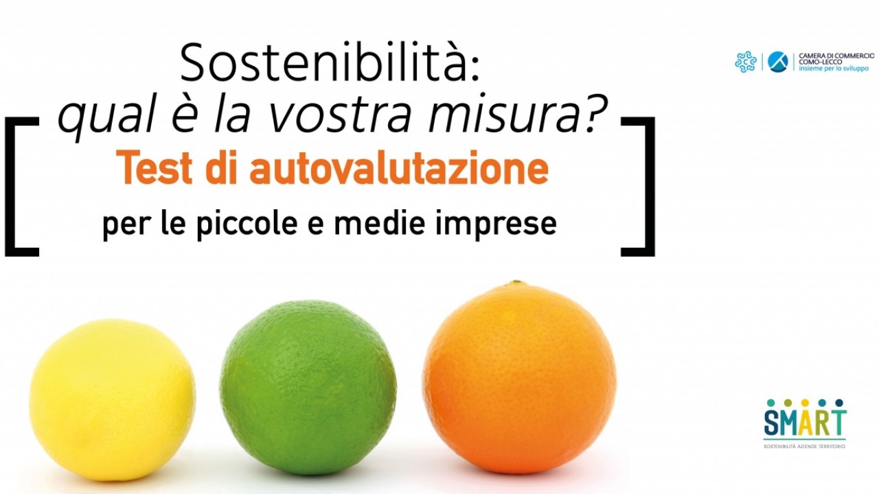 Sostenibilità: al via Progetto SMART, il test di autovalutazione per le PMI di Como e Lecco